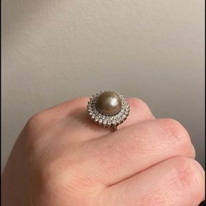 Fresh water pearl ring